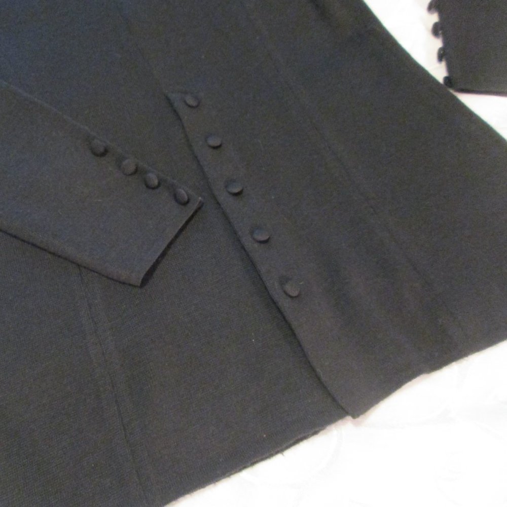 EXPRESS TRICOT BLACK TUNIC V NECK SWEATER/BLAZER/CARDIGAN - Picture 6 of 13